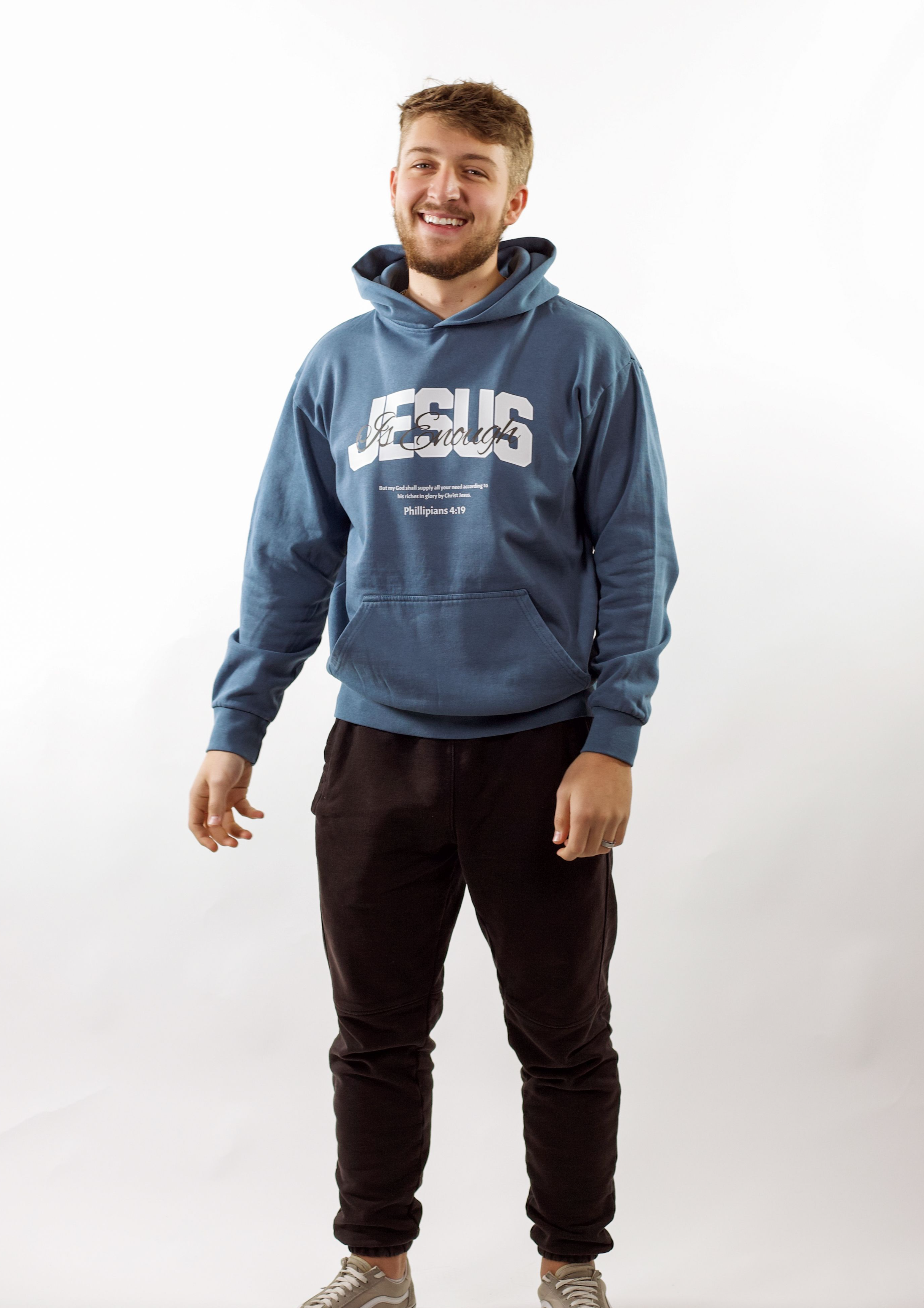 Coming Soon - Jesus is Enough Hoodie / Blue