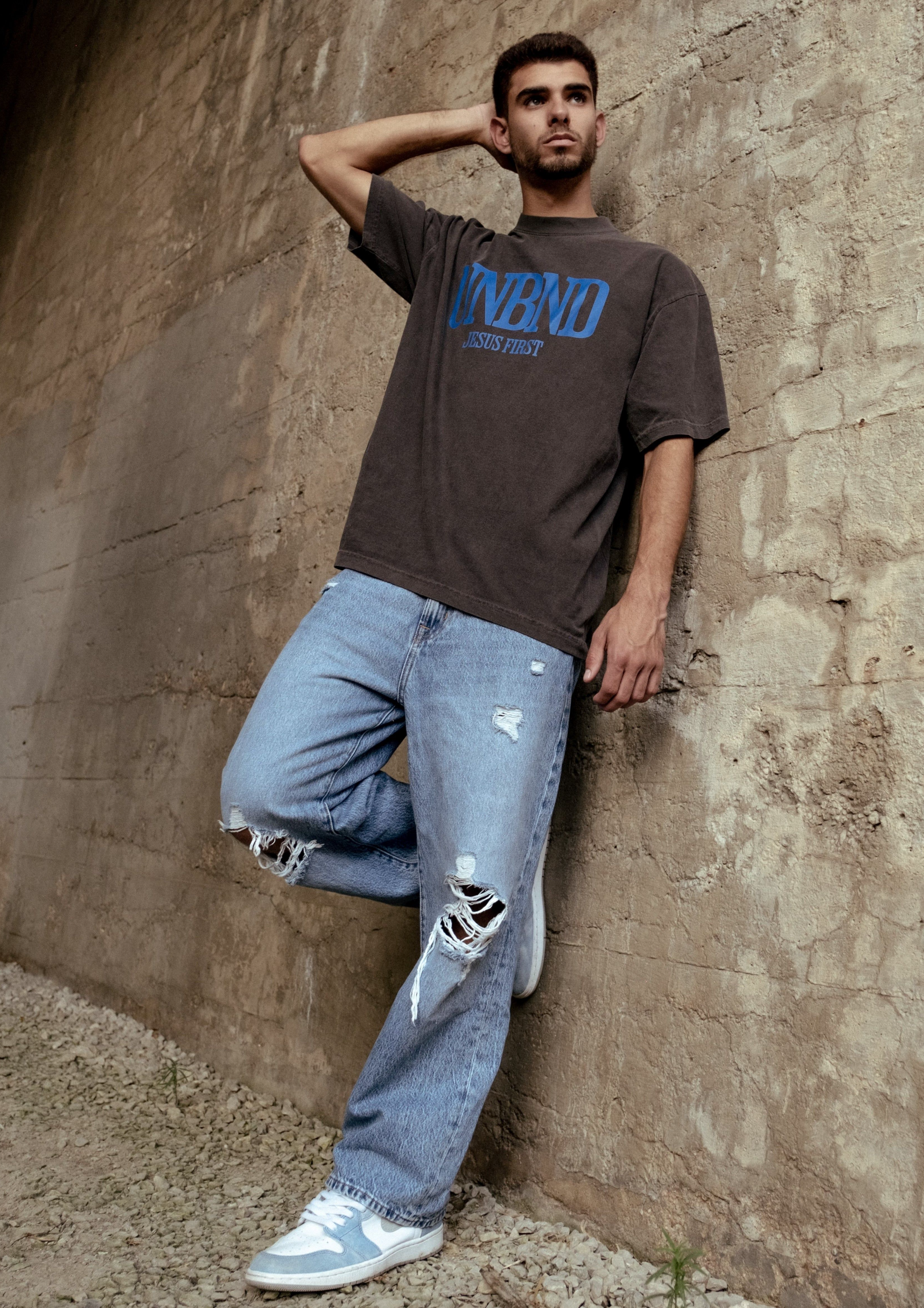 UNBND TEE | VINTAGE BLACK/BLUE